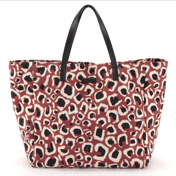 GUCCI Canvas Leopard Print Tote - Picture 1 of 16